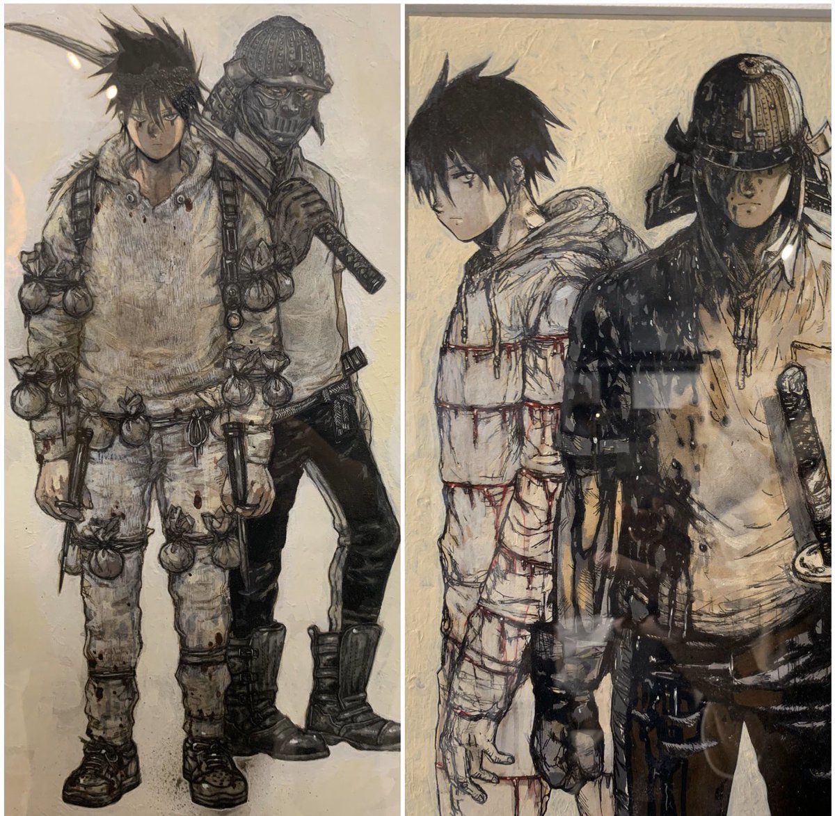 ドロヘドロ原画展の毒蛾詰め。 マスクかぶってるやつでいいから