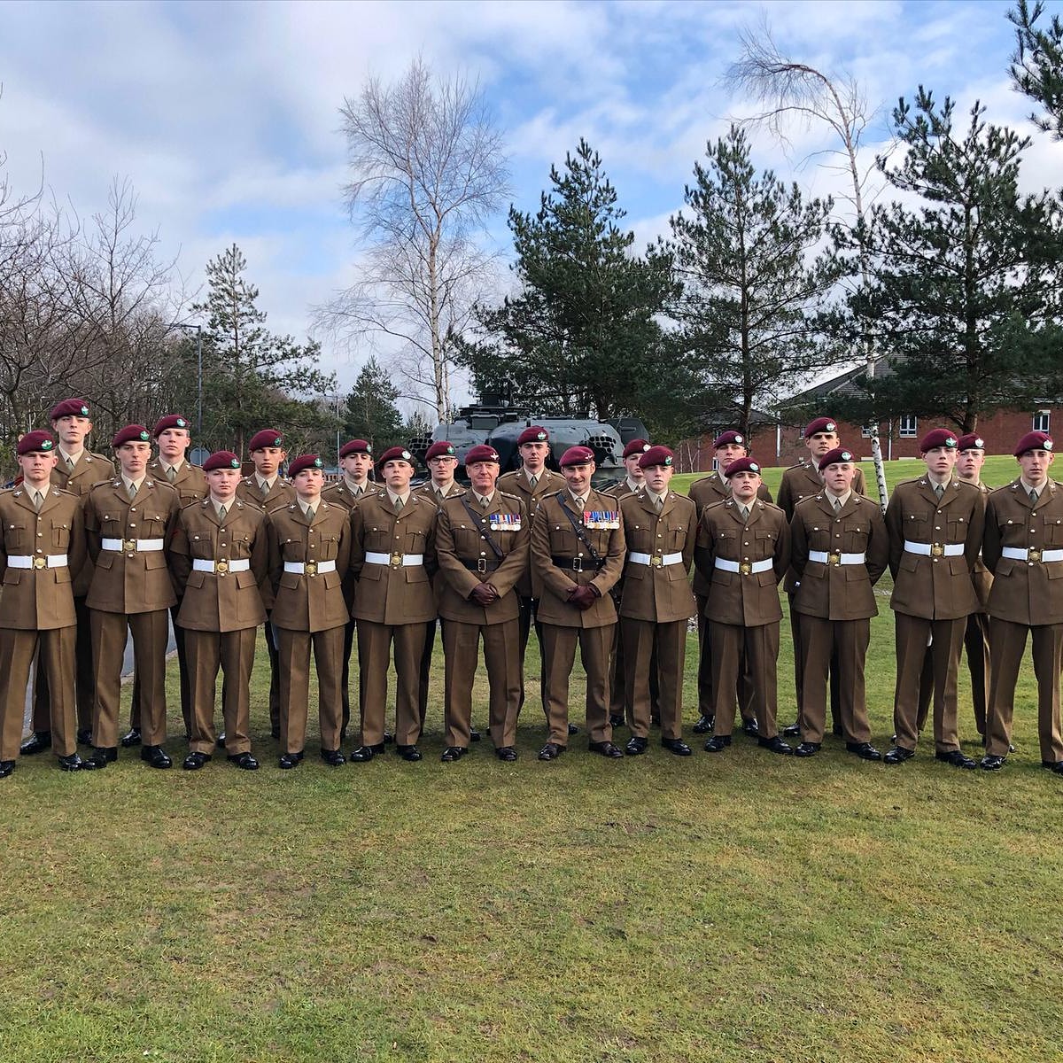 This photo shows members from the Graduation Parade of Waterloo and Cambrai Companies from the Army Foundation College Harrogate. Within Waterloo Company were a number of young men, who are now bound for the Parachute Regiment Training Company at ITC Catterick.
