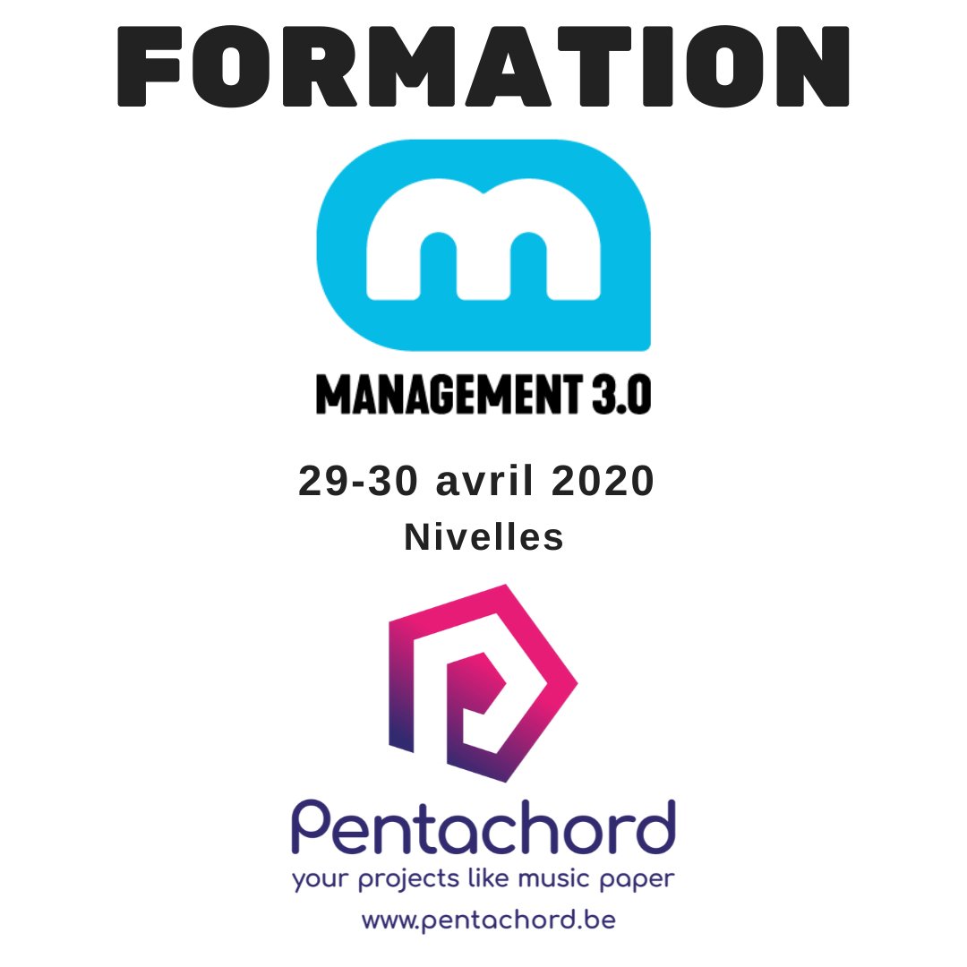 Management 3.0 Foundation Workshop à #Nivelles

Pour les managers... et ceux qui sont managés !

workshopbutler.com/public/event/m…

#formation #training #management30 #management #belgique #belgium