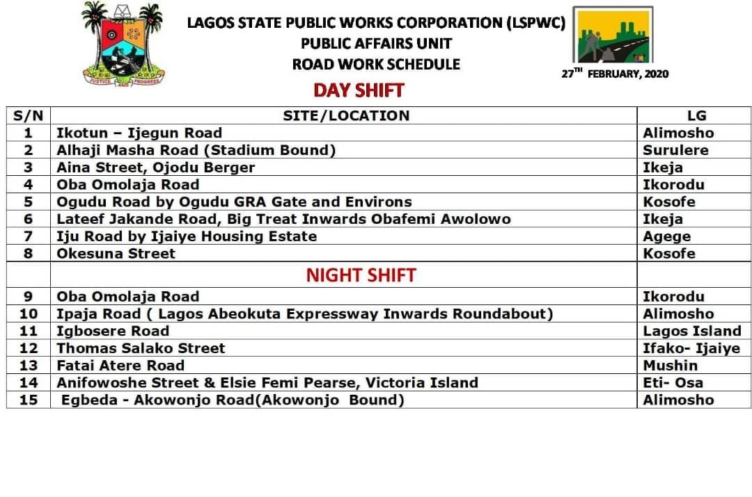 The Lagos State Govt tweet media