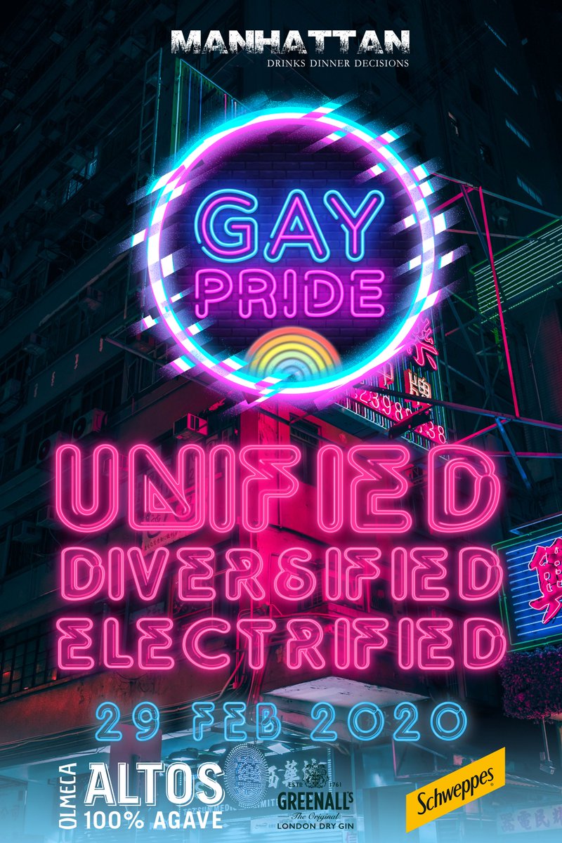 On the 29th FEB is all about NEON at #CafeManhattan

We will be decorating the store in as much neon as we can find! 
 
Celebrating #GayPride 2020 is the brightest way possible :)
 
Spot prizes will be handed out on the day, Including in house specials