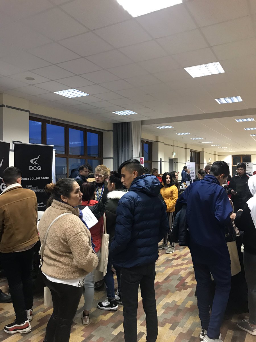 A brilliant turnout at the Community Careers Fair. Thanks to @LuminateLMI @derbycollege @FoziyaYounis @Bombardier @a7wal_n @Nicola_Swaney @louward_ @MoyPark @DerbyshireFRS @PeopleDevNHS @DerbysPolice @YMCADerbyshire @DSSNursery @jacquikinch @DerbyOppArea #RollsRoyceSTEM