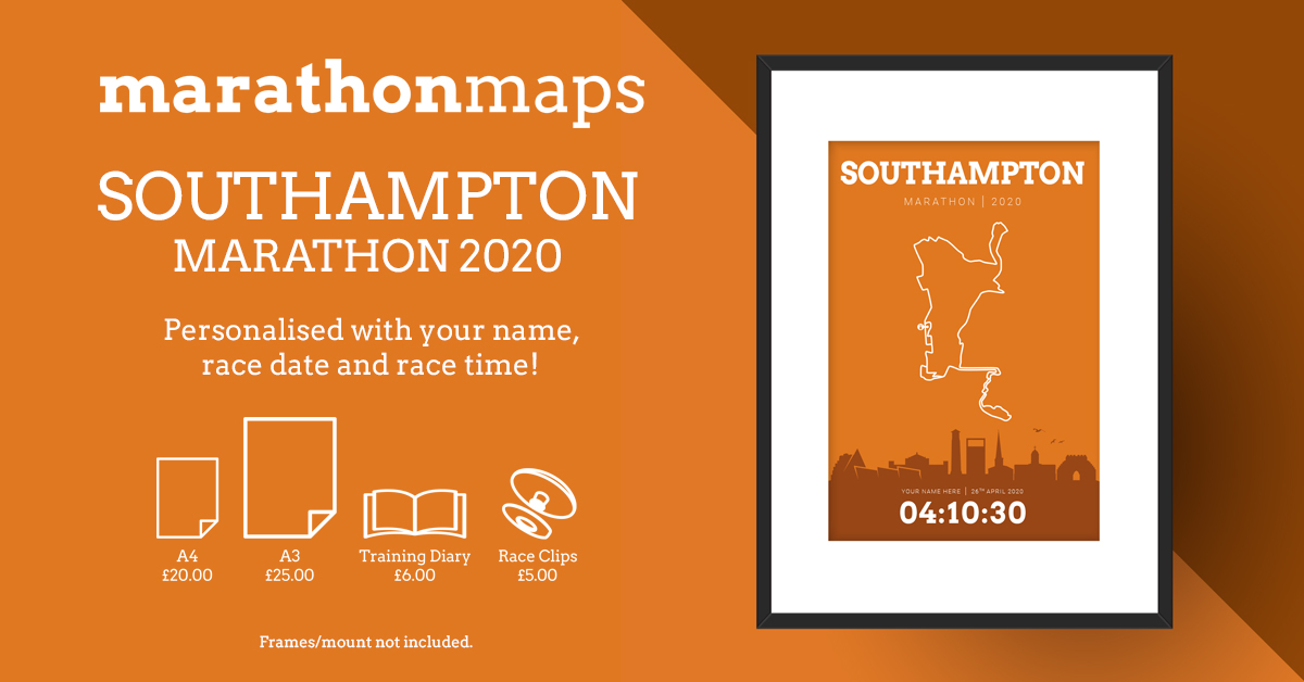 marathonmaps's tweet photo. Remember your 2020 @ABPMarathon with a course poster personalised with your name, race date and race time available in 2 sizes (A4 &amp; A3) and a choice of 6 colours all with free UK delivery! https://t.co/ClOMOmUqdq #ABPSouthamptonMarathon #SouthamptonMarathon #Marathon https://t.co/mfiQuSQSyF