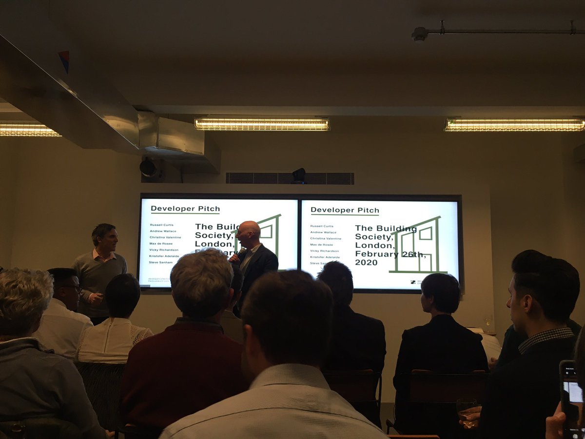 carocomms's tweet photo. Last night the Caro Team attended the first #DeveloperPitch @thebuildingsct organised by @developercoll. 7 built environment professionals were given 3 mins to present ideas to judges @Kunlebarker @taragbolade @Downey_Andy #JenniferRoss and #RogerBlack 🙌🏻👏🏻 https://t.co/s6lugg4ery