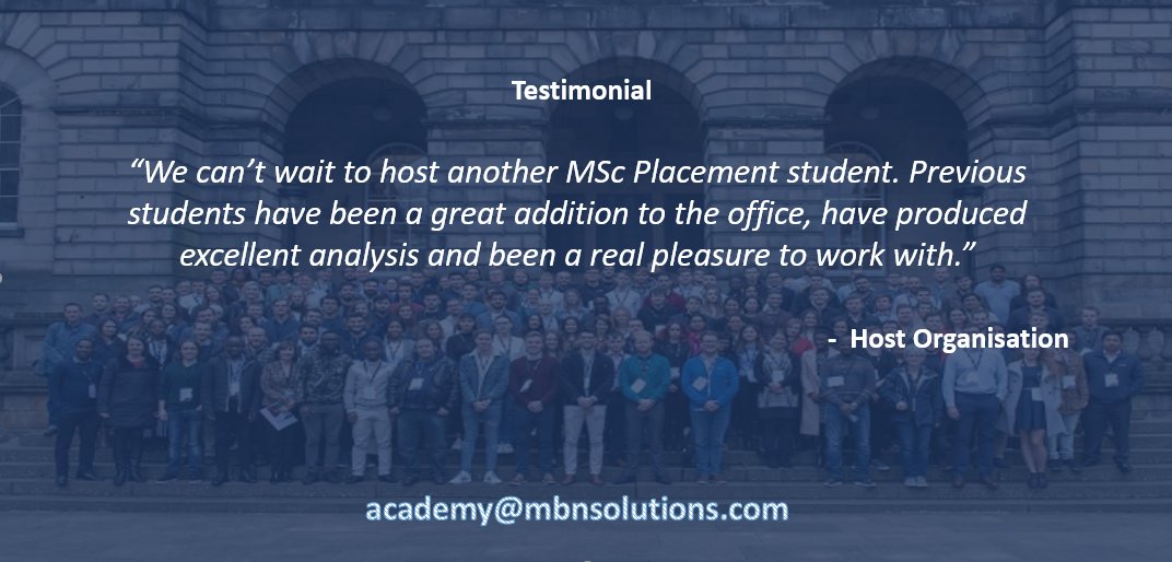 We still have spaces left for more Scottish Organisations to take part this year! 🏴󠁧󠁢󠁳󠁣󠁴󠁿🏴󠁧󠁢󠁳󠁣󠁴󠁿

Please contact academy@mbnsolutions.com to discuss further. 

#DataScience #Data #Scottishbusiness #supportstudents #Datastudents #skillsshortage