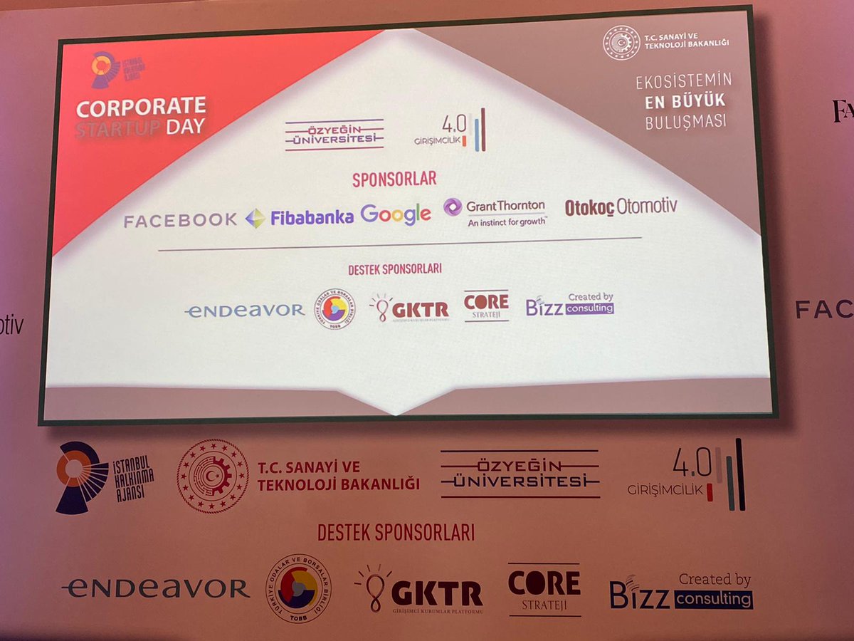 İstanbul Kalkınma Ajansı (<a href="/istkaorgtr/">İSTKA</a> ) destekli, Girişimcilik 4.0 platformu projesi kapsamında düzenlenen ve Girişimcilik 4.0 Platformu’nun kapanış etkinliği olan Corporate &amp; Startup Day 2020 tamamlandı. Konuşmacılara ve konuklara teşekkür ederiz. #istka #Girişimciİstanbul