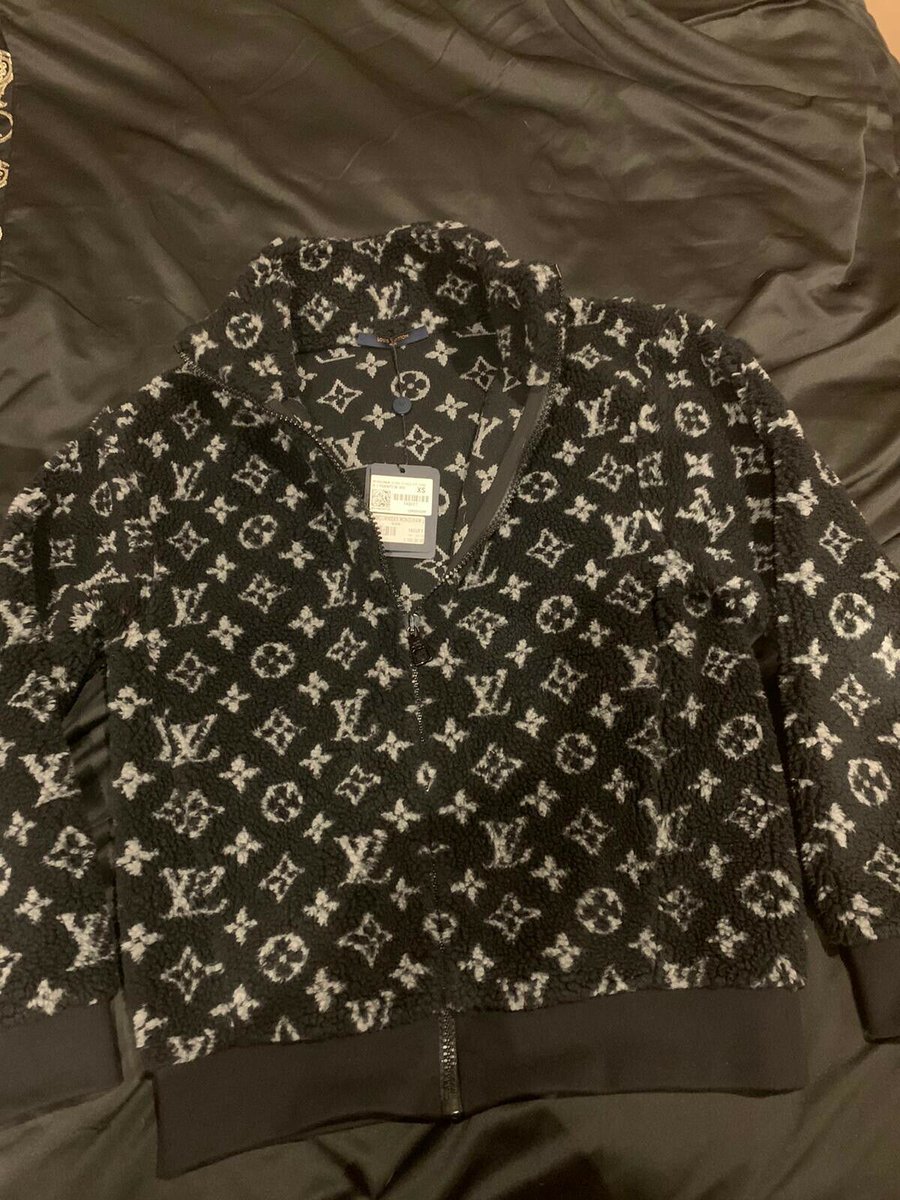 Louis Vuitton LV Monogram Jacquard Fleece Zip-Through Jacket