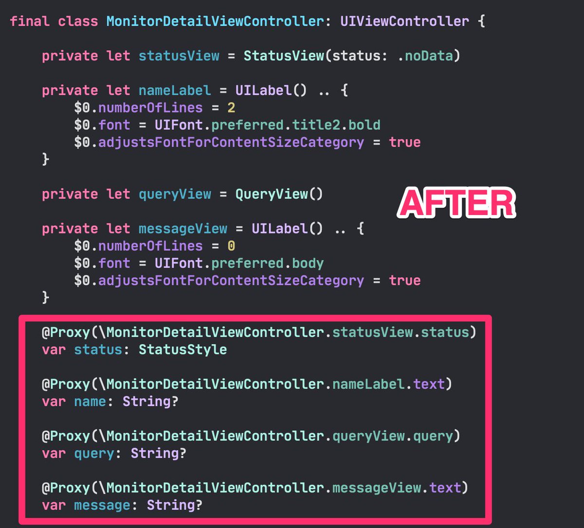 Such a great use of Swift’s Property Wrappers 🤯

gist.github.com/jegnux/4a98712…
