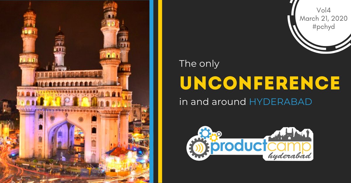 ProductCamp Hyderabad is the premier event for product professionals to Learn, Share, Grow and Impact.

Click here to know more - productcamphyd.com

#pch #vol4 #pchyd #productcamphyd #productmanagement #productmarketing #productowners #businessanalysts #UX #UI #events