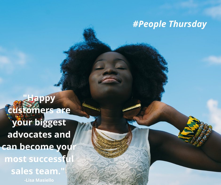 aasuquo2's tweet image. Make it a policy keep your customers happy, there is no better investment given its ripple effect on your business.

#PeopleThursday #TheUnveiling