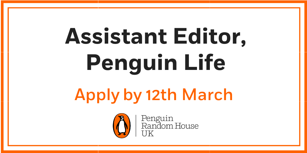 penguinukjobs's tweet photo. Are you looking for the next step in your editorial career? Have an interest in living well? 

Our Penguin Life team is looking for a new Assistant Editor. Apply here: https://t.co/vdUFqOX4SJ https://t.co/4KKHVNaeQe