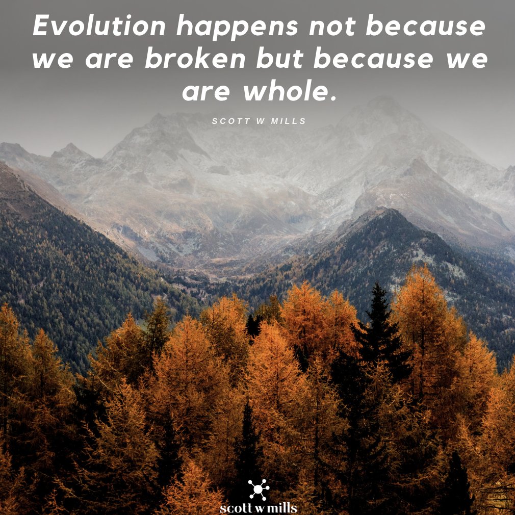 You are not broken.
You are not damaged goods.
You are not in need of being fixed.
You are worthy and whole. Right now. This minute
Rest in your wholeness. In your light.
Evolution happens not because we are broken but because we are whole.