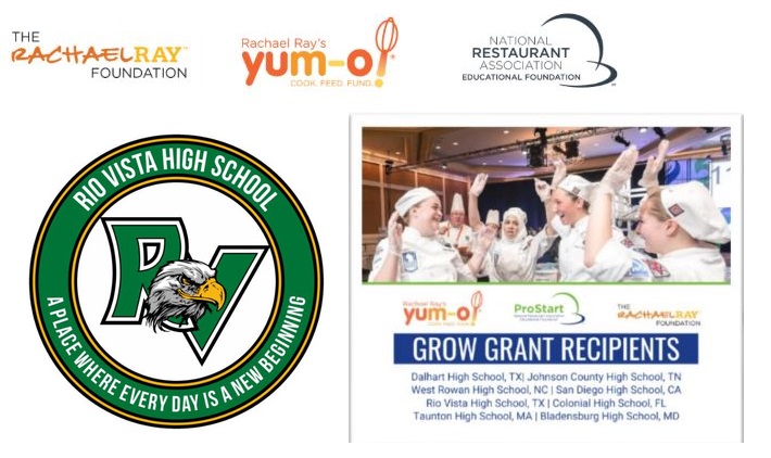 RVHS is proud to announce that we have won a #ProStartGrowGrant from the #RachaelRayFoundation and @RachaelRayYumo Organization! The grant was pursued by Mrs. Tiffany Taylor and will be used to overhaul the culinary kitchens at RVHS. 

So thankful for this incredible opportunity!