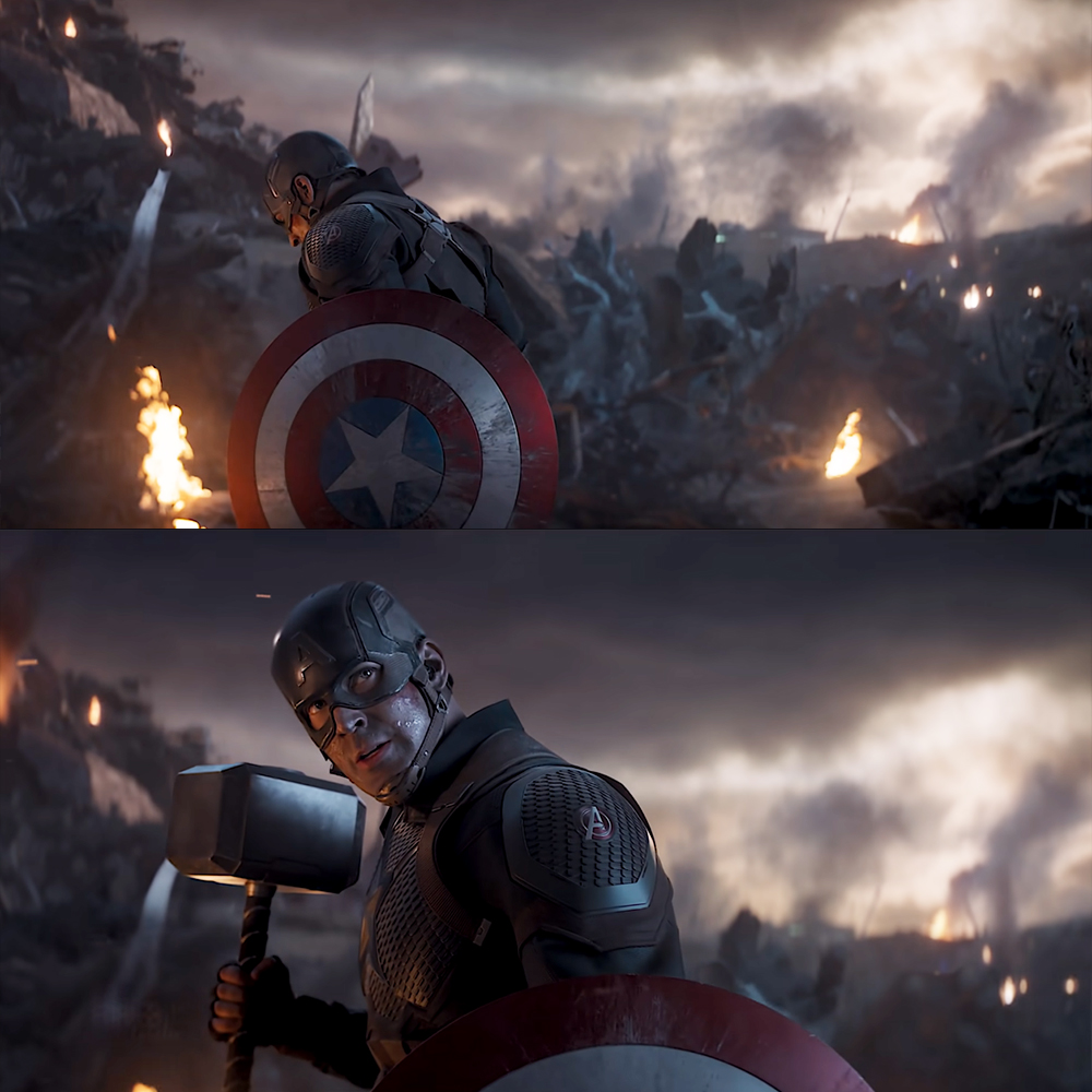 Usopp when                Usopp when
he’s asked                    Luffy’s pride
to fight                          is on
someone:                     the line: