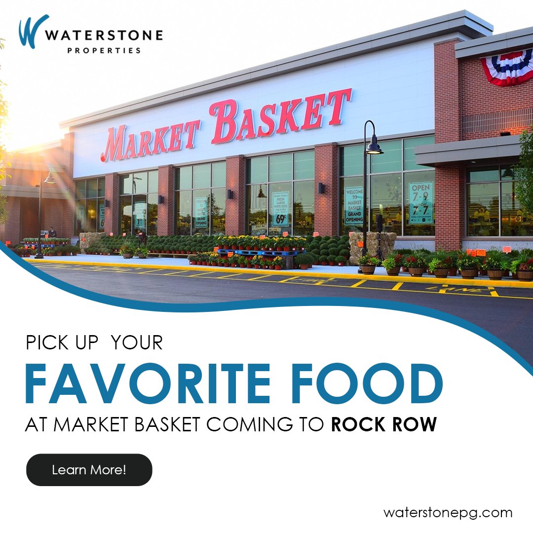 Yes! Market Basket is coming to Rock Row!
One thing that makes your day joyous and memorable - Your favorite food! 🍲🍲
Get ready to pick up your special meal at Market Basket.
Coming to Rock Row!
Browse the Market's Kitchen menu at Market Basket.