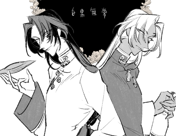 はるみさんの残花ちゃん絵のラフ頂いて、更に自分絵にして清書してみました～ 人のラフで描くってまた新鮮でいいな 