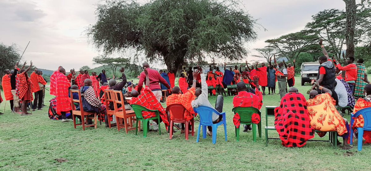 MConservancies's tweet photo. A management plan is a legal tool that supports and guide conservancies management. Today, Olderkesi conservancy advances this process through a land owners consultative forum that saw 6000 members endorse it. We continue to support the process to have it finalized and gazzetted! https://t.co/XXM7arJ4iA