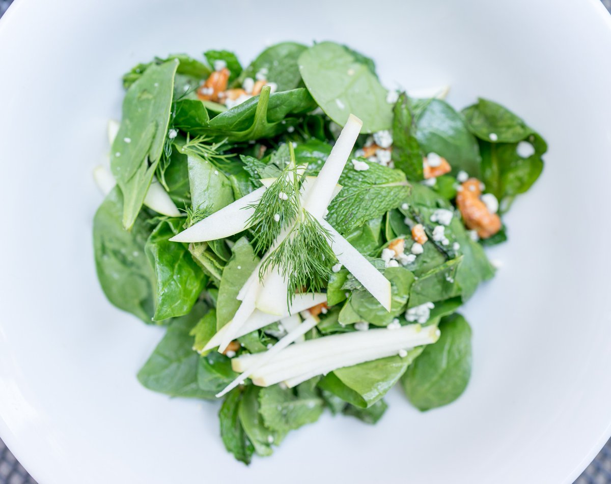 Our Baby Spinach Salad makes for a perfect lunch. 🥗 Come give it a try!