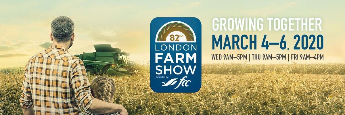Continuing our farm show tour next week. Come visit our booth in the BMO Centre at the #LdnFarmShow!  #Ontag