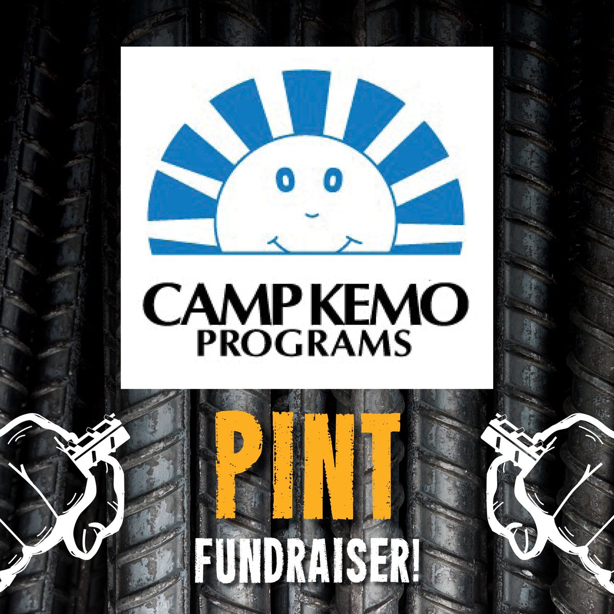 Steel_Hands's tweet photo. Save the Date!  Taproom PINT FUNDRAISER.  We are donating $1 for every pint served in the taproom from 1-4 PM on March 14th to Prisma Health Midlands Foundation Camp Kemo Programs! @PH_Foundation https://t.co/fAd1K58weP