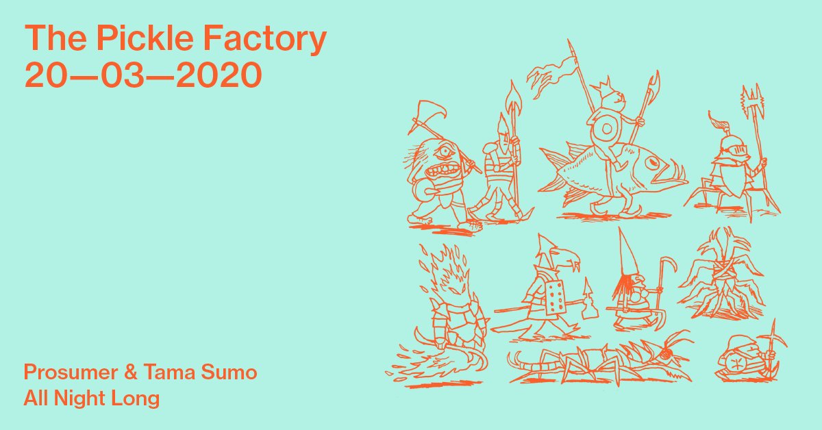 .@theprosumer and Tama Sumo , 2 of the great house DJs of our time, spin from first record to last on 20th March. Expect warm, beautiful vibes. Final tickets → bit.ly/32wTWVy