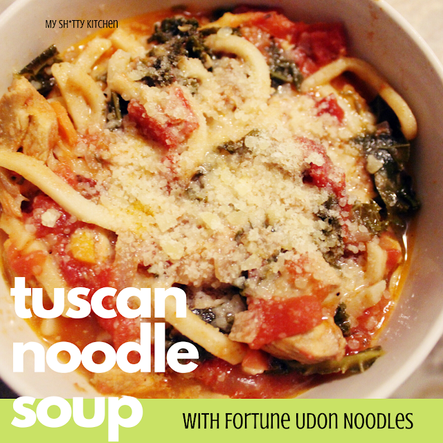 MissyQuigley's tweet photo. Made up some delicious Tuscan Chicken Noodle Soup with @JSL_Foods Fortune Noodles.  You know you want some! https://t.co/vcPnzC57HI https://t.co/bO0ihQKVxt