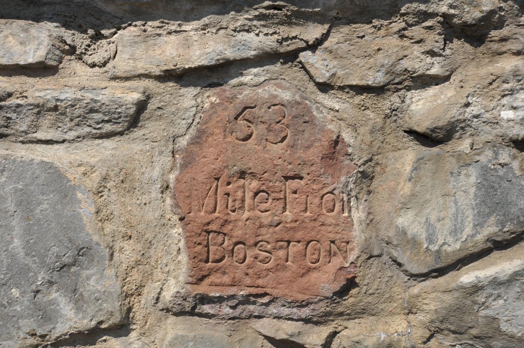 interesting instance of a "single" NRHP that is 100 miles long: there's a listing for a series of milestones placed in the 1760s on the road between Boston and Springfield. i love these