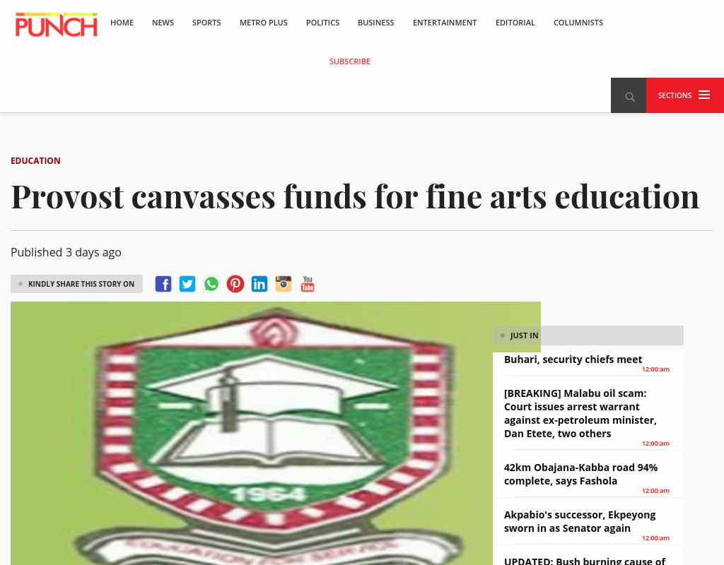 AlumniNETNews's tweet image. Provost canvasses funds for fine arts education alumni.net/groups/news?gi…
