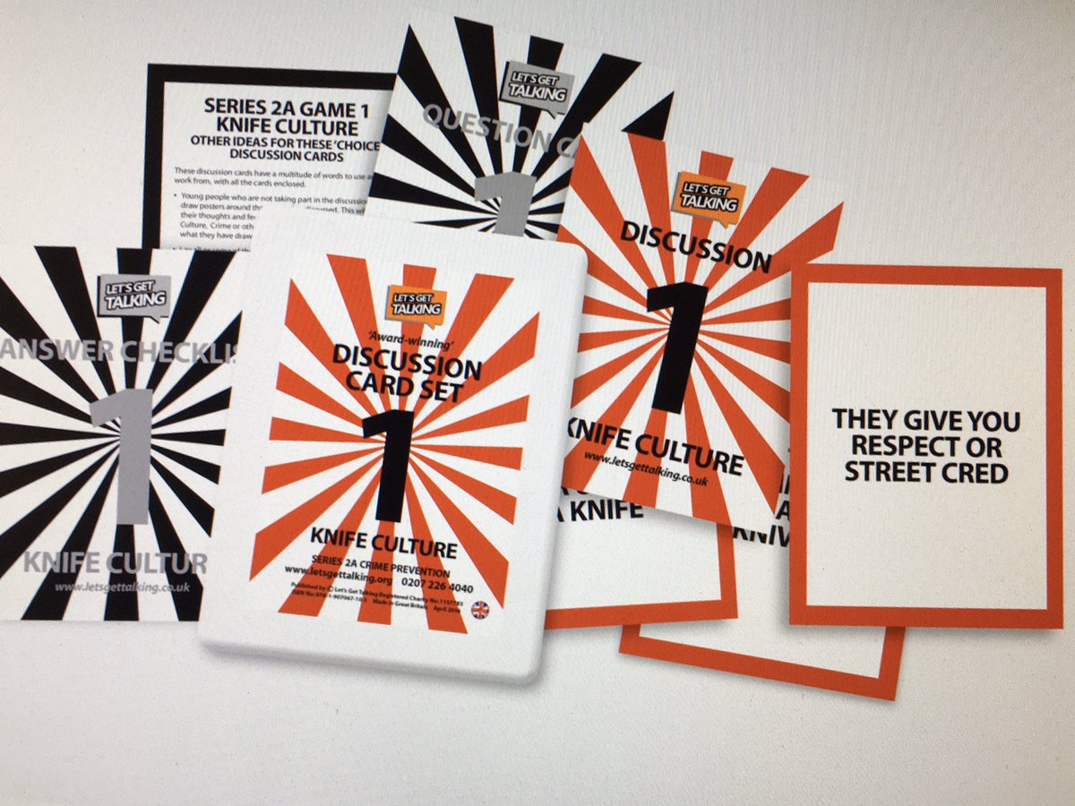 letsget_talking's tweet image. Award winning knife crime discussion card set at,     letsgettalking.org help young people talk! #talkingtools #savinglives #transformationaleducation  @MPSRajKohli @OneBigCommunity @MPSCamden @Michelle_CAV_ @PUTDOWNTHEKNIFE @kinsellatrust @CamdenVPC