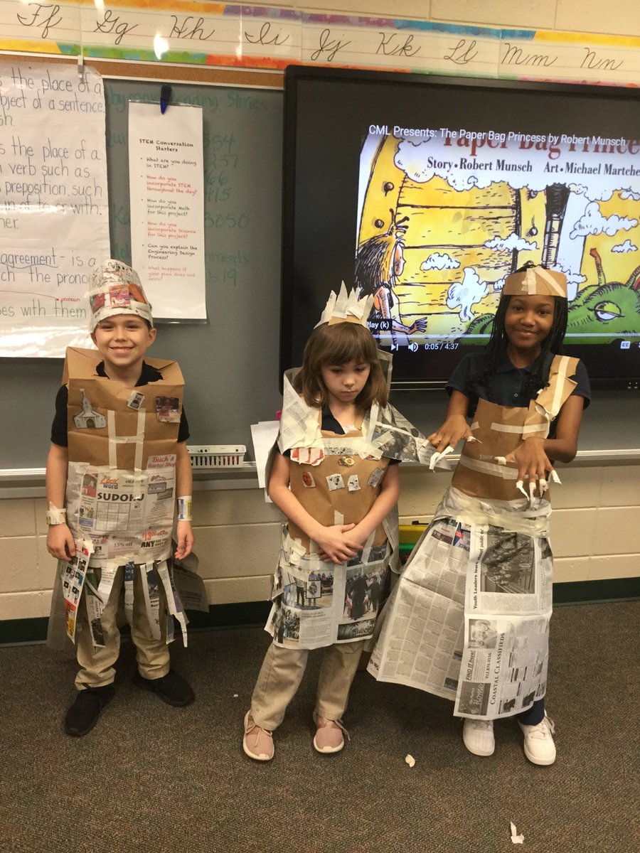 hmulligan405's tweet photo. STEM Build Feb. 2020 The Paper Bag Princess https://t.co/GSt69jnv2n