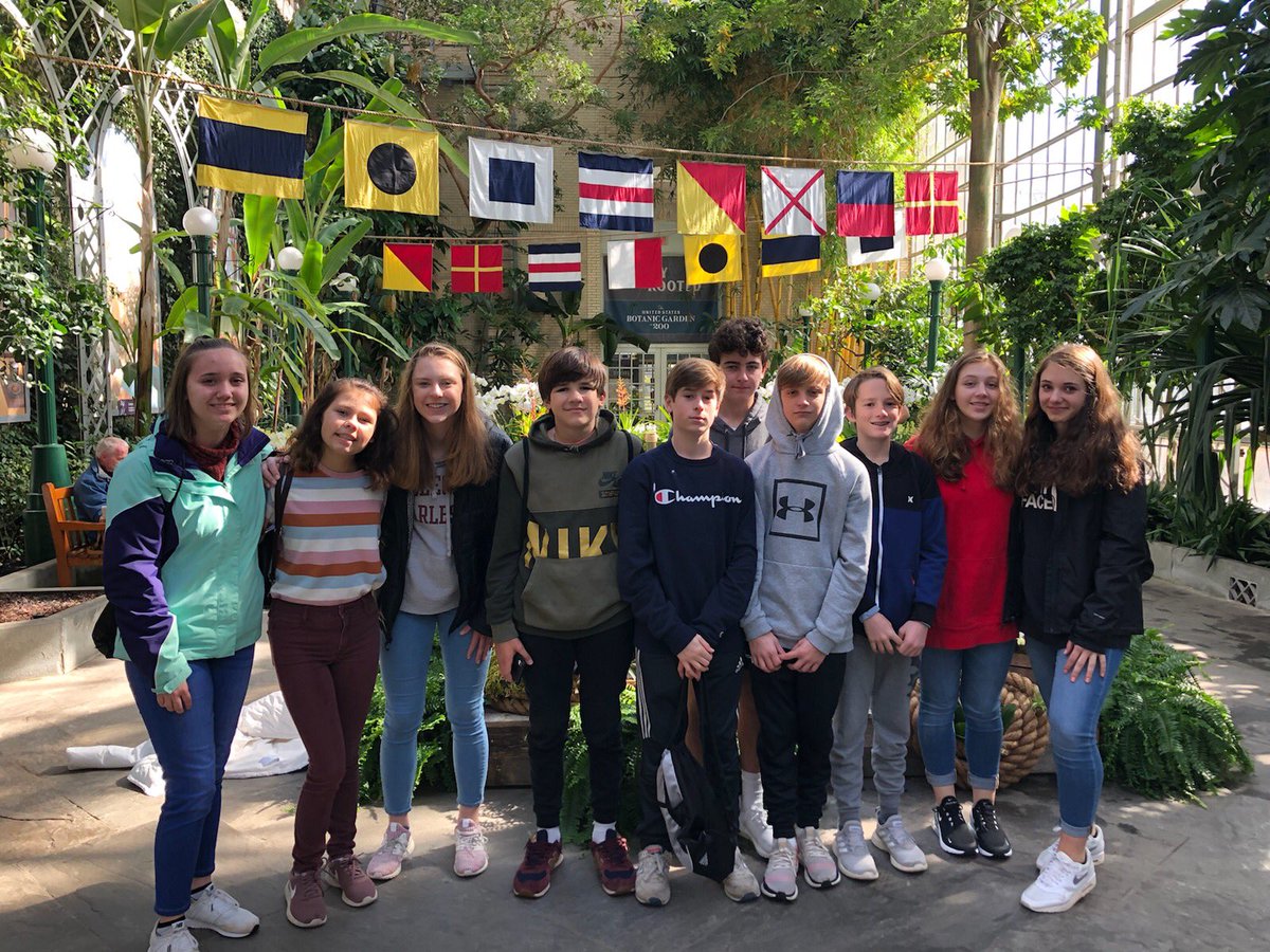 Taking in the beauty at the Botanical Garden.