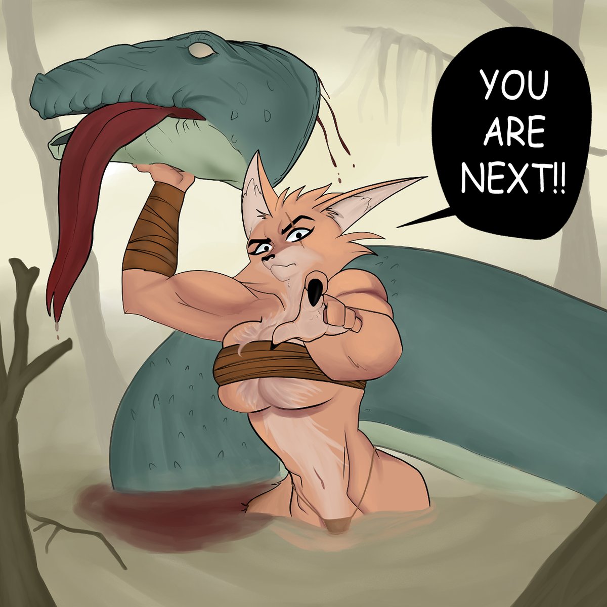 Ruff_MT's tweet photo. comic OC #furry #furryart #digitalart #originalcharacters #savage #monsterkiller #fuxy https://t.co/KhoTfhaqEE