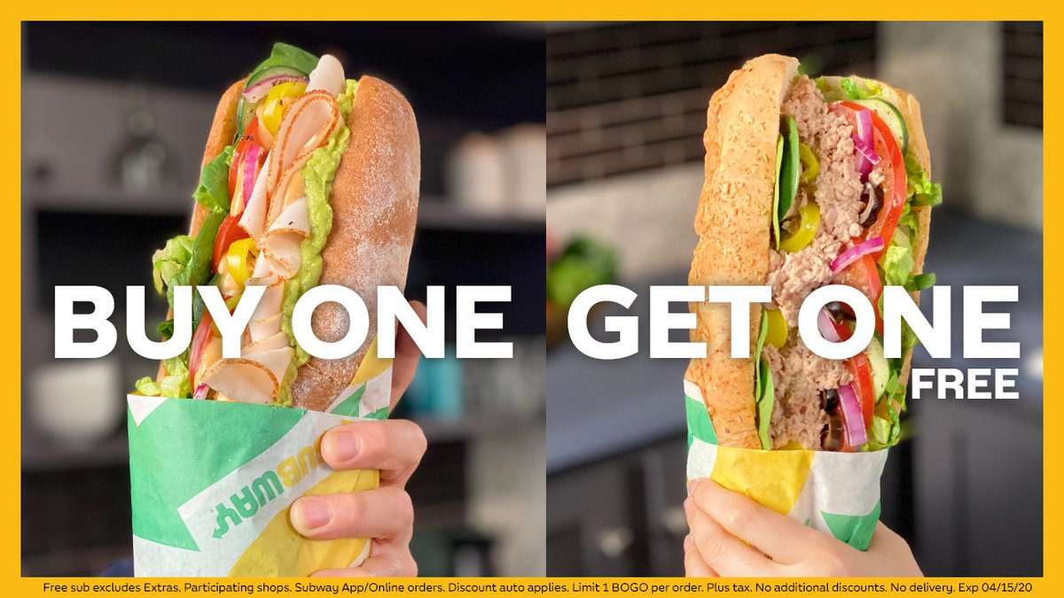 Get a Free Footlong at Subway With BOGO Deal