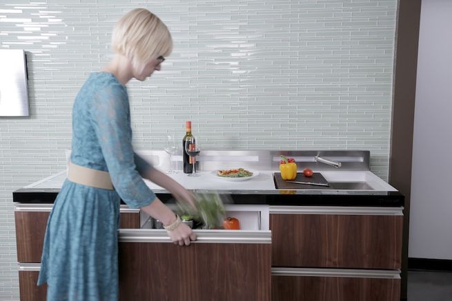 yestertec's tweet image. This mini-kitchen by GE's First Build micro factory never really made it into production. Shown at a projected $15M cost, we can see why. But YesterTec's Stealth Kitchen Modules solved the same problem years ago. Check it out at yestertec.com/2358-2