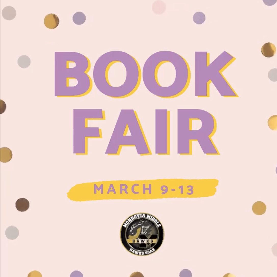 MMSPTO4U's tweet photo. The MMS Book Fair is coming up March 9-13 and we're in need of volunteers to make this event a success for our Hawks!

https://t.co/hKrnQLI3qB https://t.co/6ish885J2W