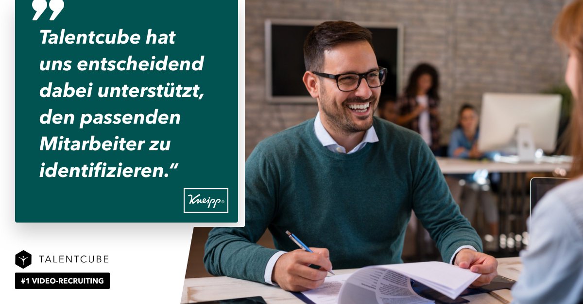 Die Herausforderung: 178 Bewerbungen auf EINE Marketing-Trainee Position 🌪
Erfahren Sie durch die Erfolgsgeschichten unserer Kunden, wie Sie Talente auf den ersten Blick erkennen können.
🖇go.aws/2T3hA8X
#Kneipp #Talentcube #VideoRecruiting #HR #Trends #Digitalisierung