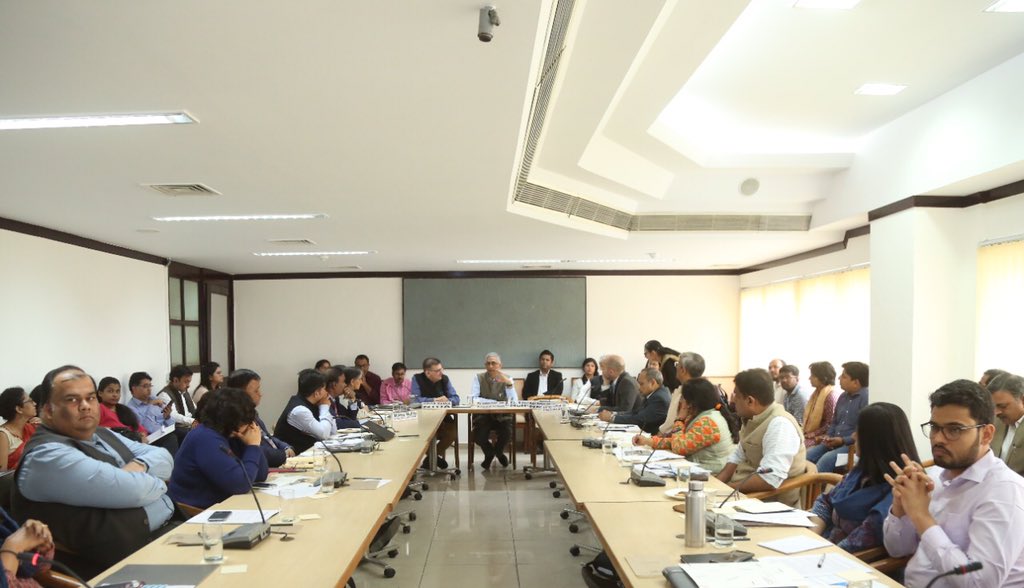 NIUA_India's tweet photo. NIUA, CEPT University and SIWI hosted a roundtable discussion with 60+ participants from 25+ organizations on a Water Governance Hub that the three organizations are setting up https://t.co/kwhKuFRUH1