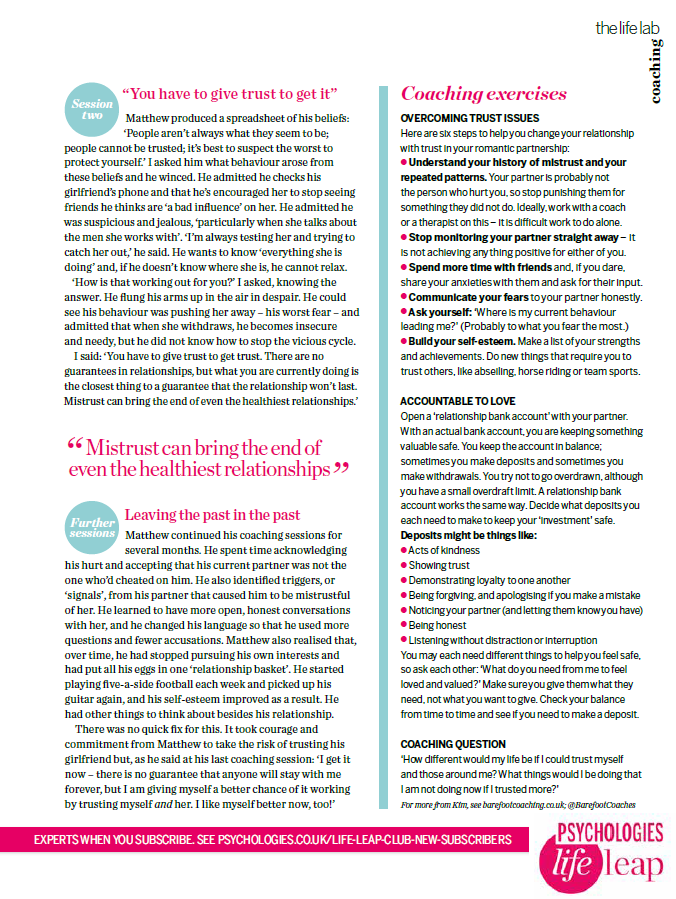 Barefoot_Ltd's tweet photo. #ThrowbackThursday to this column written by Kim Morgan for @PsychologiesMag on how she helped a man get past a betrayal from his teens and move forward in his adult relationship.
#DrivenByFear #TCC5Years #Anniversary https://t.co/AUbeNgbI8x