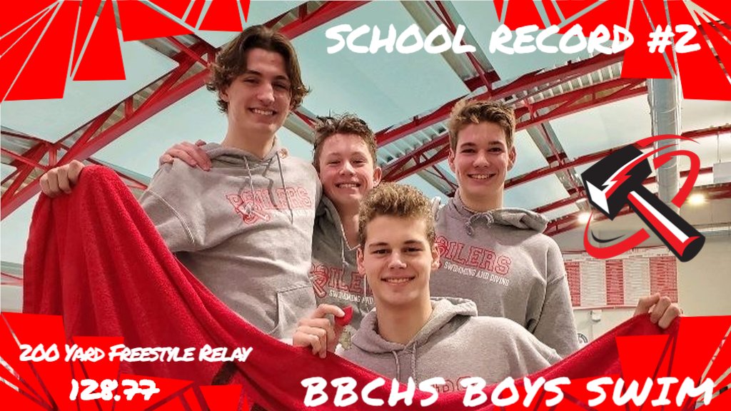 BBCHSAthletics's tweet photo. New names going up on the pool record board! #recordsfalling https://t.co/1hOREBbFPH
