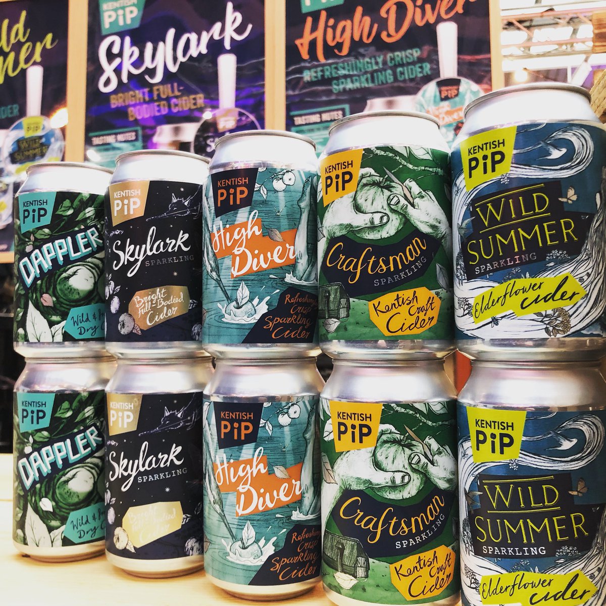 KentishPipCider's tweet photo. @brew_ldn trade session starting now!
Record numbers of #craftcider producers this year!
We are pouring draught #highdiver #skylark #wildsummer plus #craftsman and #Dappler in cans!
#london #craftbeer #shoreditch #cider #craftnotcrap https://t.co/i1ChZZy3Zl