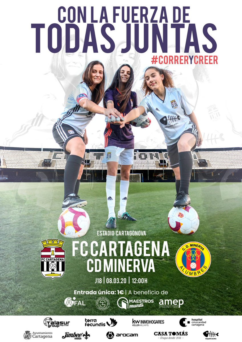FEMENINO |🎟️ 1⃣.0⃣0⃣0⃣ entradas ya se han vendido para el histórico partido del próximo día 8 de marzo a las 12:00h. ¡GRACIAS!

Adquiere tu localidad en la tienda del estadio y en <a href="/PequenaMoma/">Pequeña Moma</a>, al precio de 1€, y recuerda que la recaudación tiene carácter benéfinco #CorrerYCreer