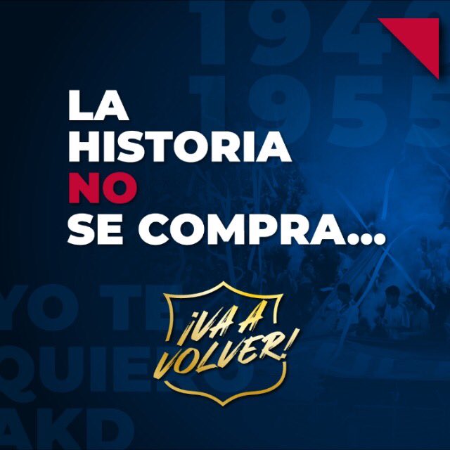 AndNaranjo8's tweet photo. Un día como hoy, pero en 1955, Sociedad Deportiva Argentina cambiaba de nombre a Sociedad Deportivo Quito. Son ya 65 años vistiendo con orgullo la casaca roja y azul respresentativa de los quiteños.
80 años de historia no se compran. La AKD, #VAaVOLVER. ¡Felicidades AzulGranas! https://t.co/5Xon4ZcPKh