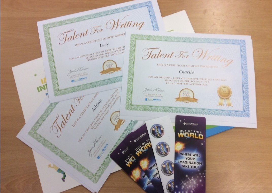 RiverView_PS's tweet photo. Well done to the children in writing club whose poems have won in a competition!! Their poems are going to be published in an anthology!! @YoungWritersCW https://t.co/iOzP6MUhY1
