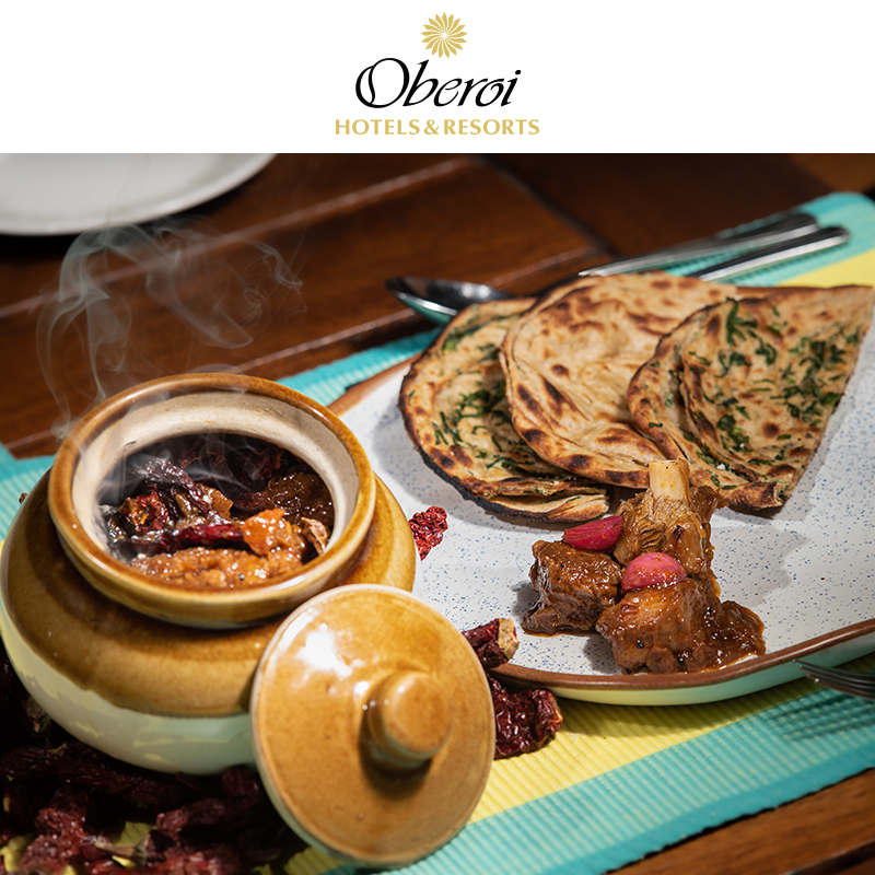 OberoiHotels's tweet photo. .@chef_robinbatra's signature Marthban gosht is a robust mutton dish inspired by the ancient tradition of pickling meats and vegetables in porcelain jars. An all-time favourite of guests, this dish has won hearts and palates of many.
#ChefsOfTheOberoi #MyOberoi @OberoiBengaluru https://t.co/xPfypCAuy0