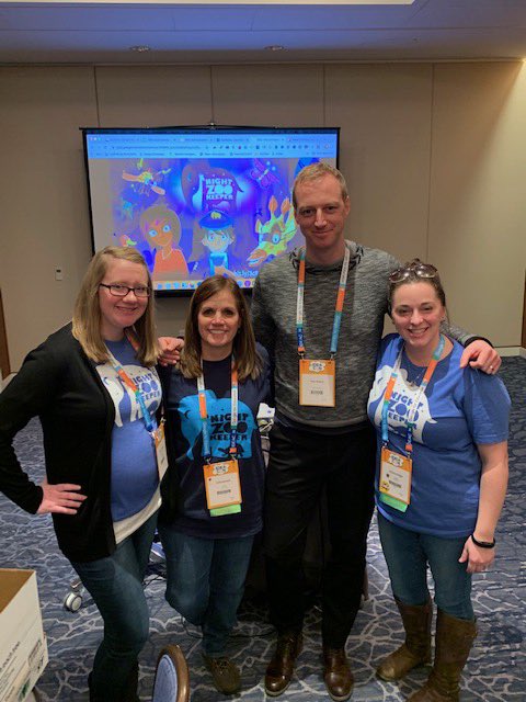 JRussellabc's tweet photo. Had a blast presenting with this great group. Love all that @nightzookeeper does to motivate and support our students! And it’s been so fun building our gamified classrooms around this theme! #IDEACon2020 #weare146 #gamemyclass https://t.co/F45uUZWRJ8