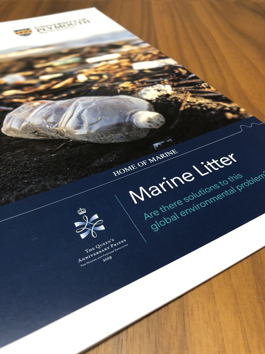 TocoCreative's tweet image. Great to see a copy of the printed brochure we designed for @PlymUni - huge congrats to them for being awarded a prestigious #QueensAniversaryPrize for their pioneering research into Marine  litter. @ProfRThompson @Imogennapper