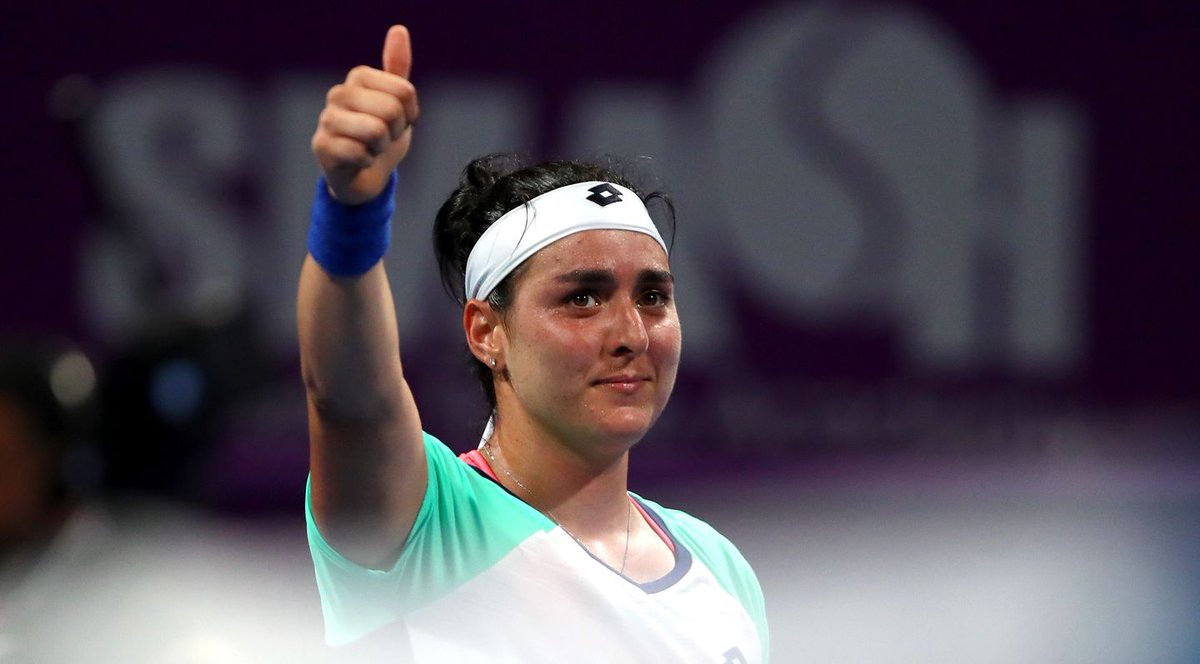 Tunisian tennis player, <a href="/Ons_Jabeur/">Ons Jabeur</a> made a big victory at the #QatarTotalOpen2020 against <a href="/KaPliskova/">Karolina Pliskova</a>, former world’s no.1 while making her way to the quarterfinals. Her amazing skills were a result of her rigorous training &amp; hard work. #QTO2020 <a href="/WTA/">wta</a> 
wtatennis.com/news/1626187/j…