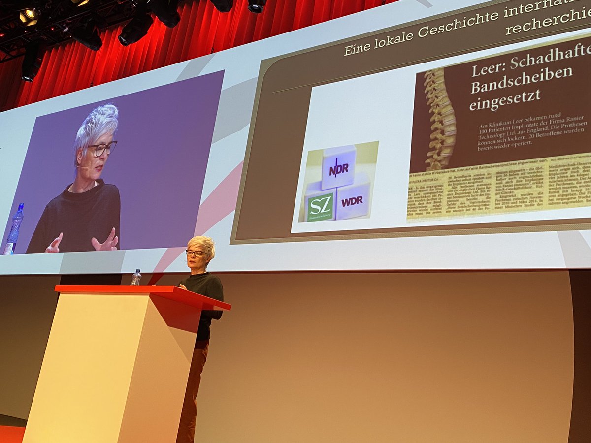 Jetzt berichtet Catherine Boss über den Implant Files Skandal #tsob20