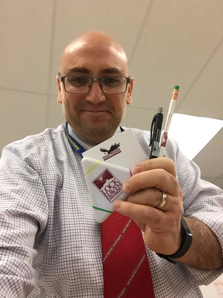 Lock Haven Pride! Thanks for the swag! #TKE <a href="/LHUTFXC/">LHTFXC</a> 
#LHUAppreciatesTeachers <a href="/LHUAlumni/">LHU Alumni</a>