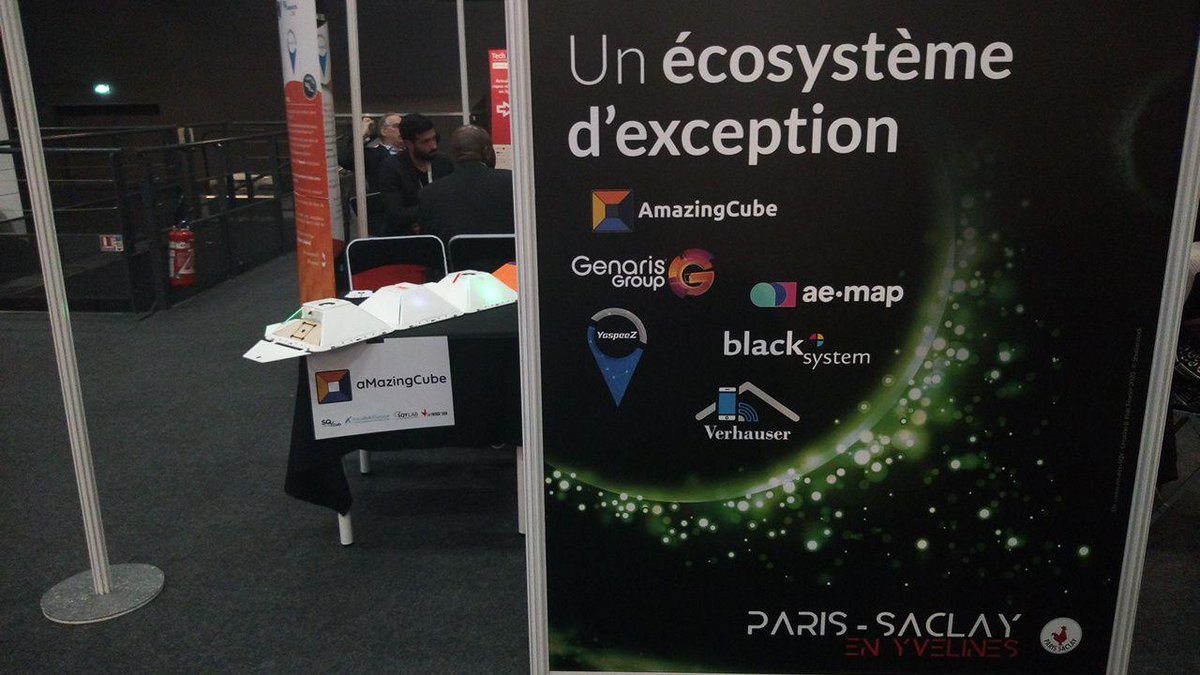 amzcube's tweet photo. Venez voir l'aMazingCube au stand #VersaillesGrandParc aujourd'hui à @Techinnov 

@SQYcub #TechInnov #startup #IoT #escapegame #teambuilding #events https://t.co/Ea3PKjMF3k